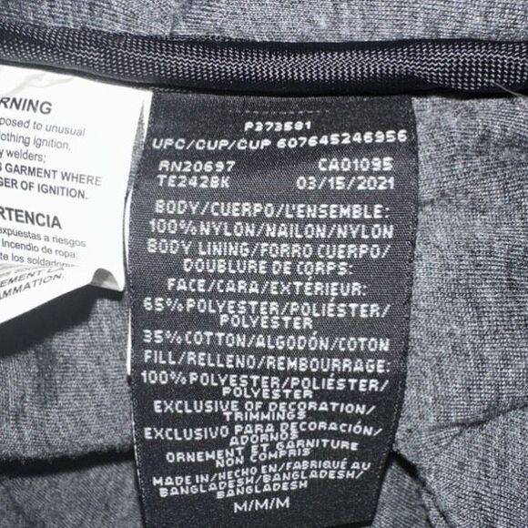 Dickies Men's Medium Big Diamond Quilted Nylon Vest - Picture 8 of 11